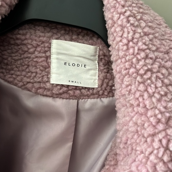 Elodie pink Sherpa coat size small - Picture 2 of 3